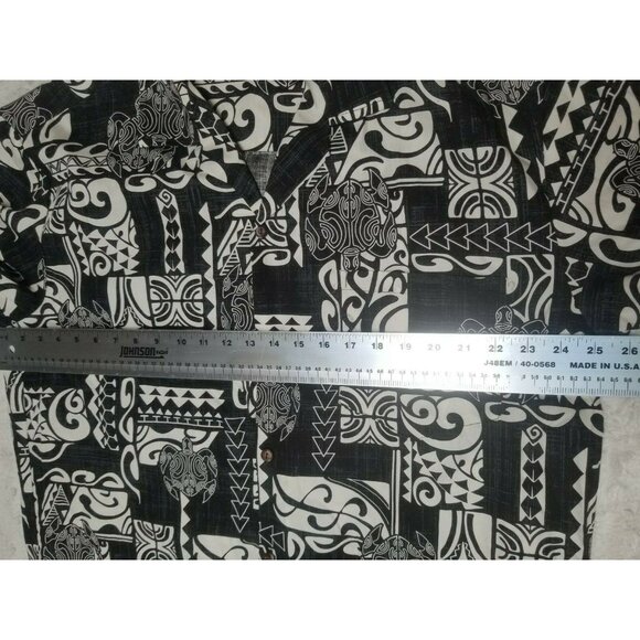 Hawaii Station Men's Cotton Sea Turtle Hawaiian Shirt XL Short Sleeve Button-Up - Picture 5 of 6
